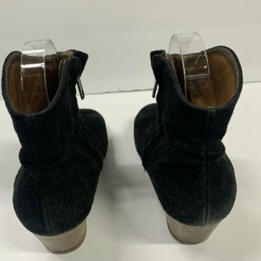 ISABEL MARANT Étoile Suede Dicker Ankle Boots Black Size 37 US 7 - Picture 5 of 9